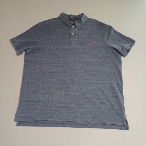 Polo Ralph Lauren Other - Polo Ralph Lauren Mens Classic Fit Blue Heather Short Sleeve Polo Shirt Large